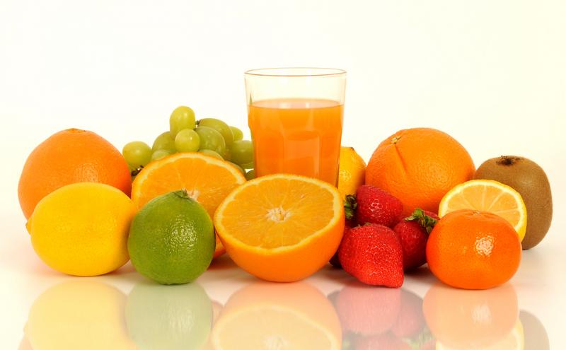 Obst und Obstsaft